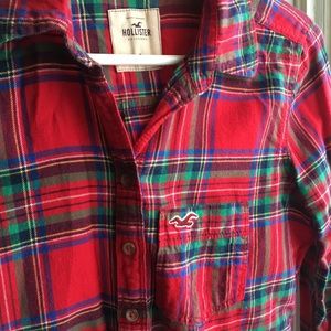 Hollister plaid shirt